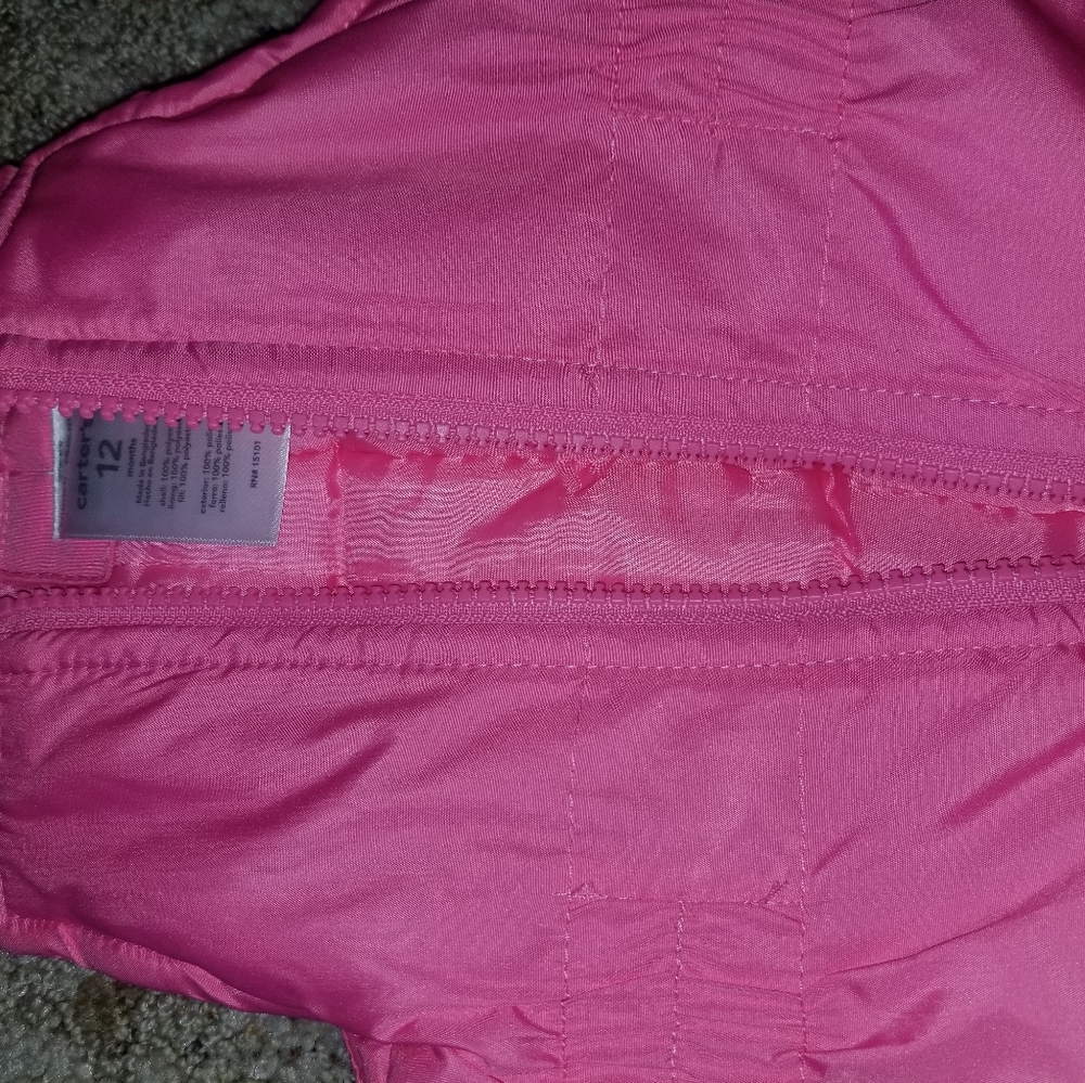 12 months girls snow suit